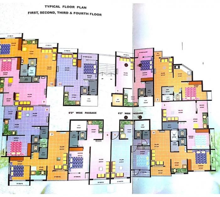 R D Yashvi Appartment - Site Plan