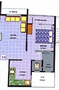 R D Yashvi Appartment - Floor plan