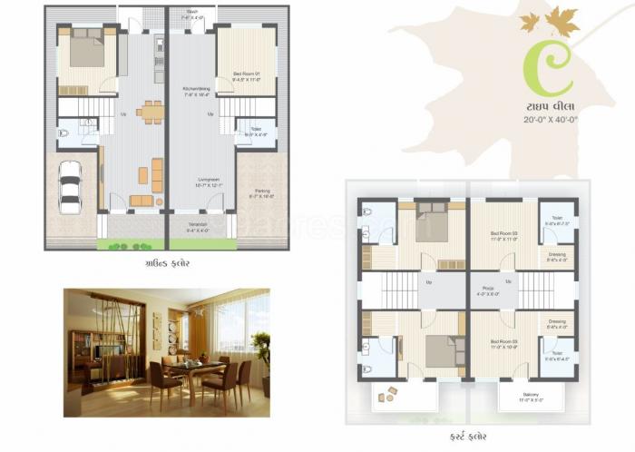 Nilkanth Villa - Floor Plan