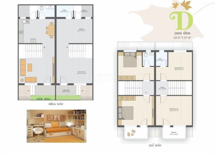 Nilkanth Villa - Floor Plan