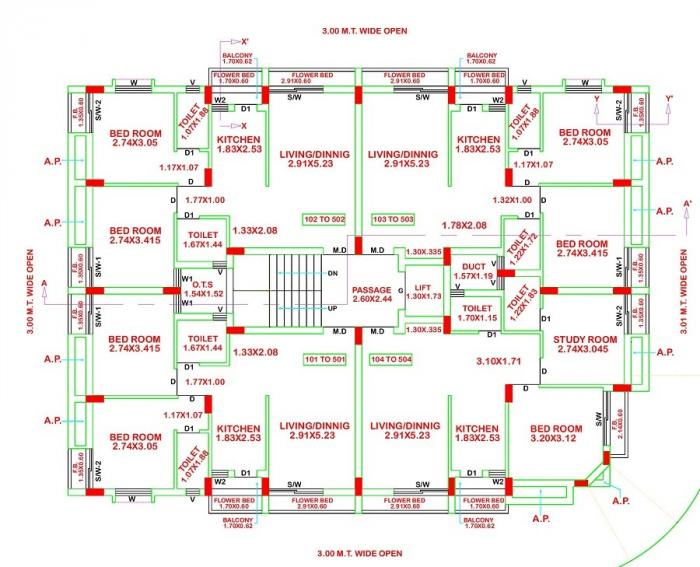 Rajratna Residency - Site Plan