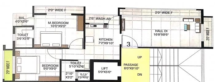 Shree Chamunda Apartment - Floor Plan