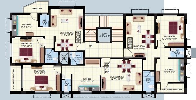 Shree Mangal Murty Apartment - Site Plan