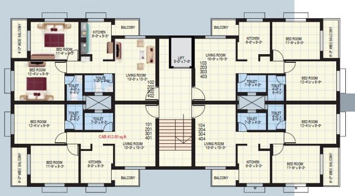 Shree Mangal Murty Apartment - Site Plan