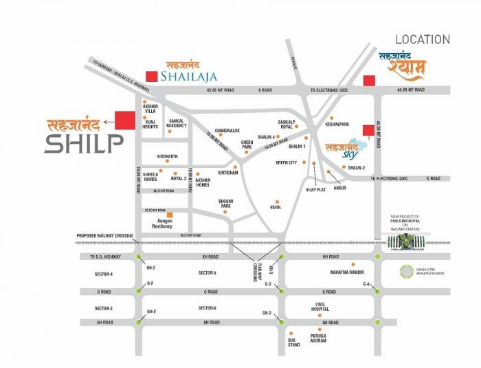 Sahajanand Shilp - Locality