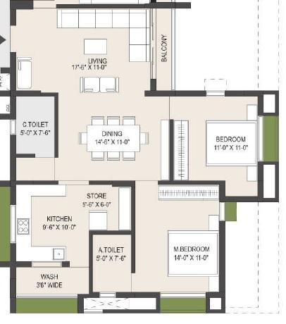 Vashi Irma - Floor Plan