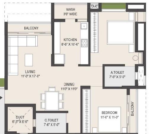 Vashi Irma - Floor Plan