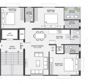 Bathani Cloud 3 - Floor plan