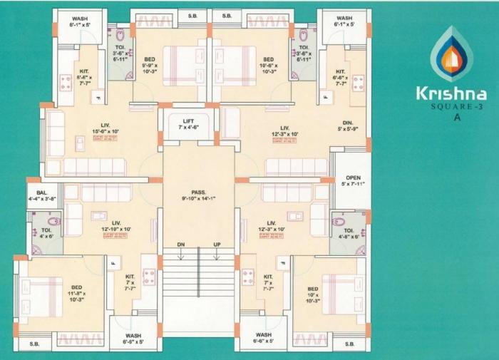 Vision Krishna Square 3 - Site Plan