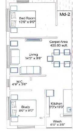 Dev Dwarika Heights - Floor Plan