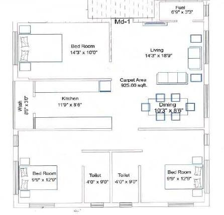 Dev Dwarika Heights - Floor Plan