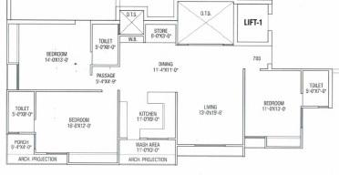 Atlantis Apartment - Floor Plan