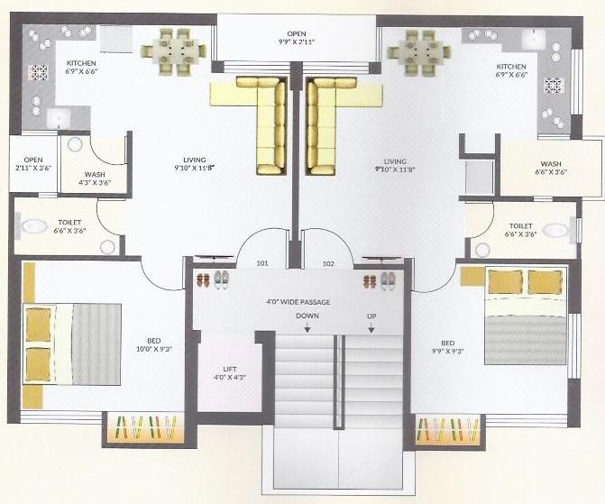 Deep Pushp Sandhya Apartment - Site Plan