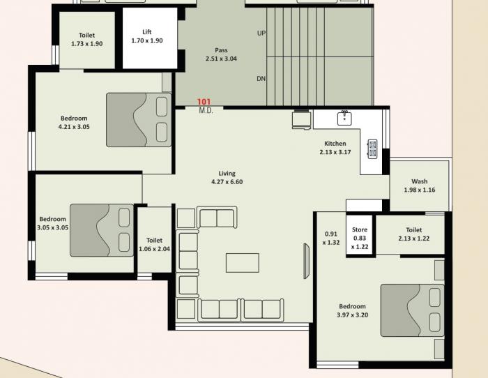 Moksh Giriraj Palace - Floor Plan
