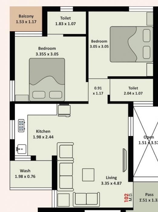 Moksh Giriraj Palace - Floor Plan