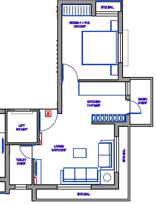 Nihar Balaji Apartment - Floor Plan