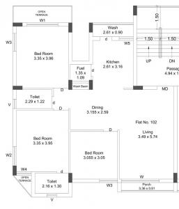Radhe Rivera View - Floor plan