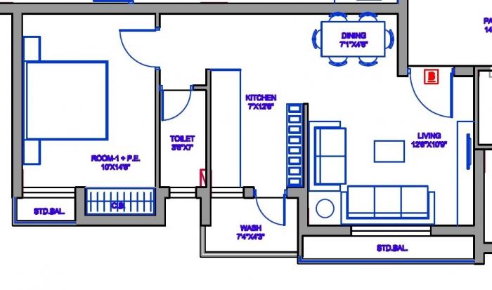 Nihar Balaji Apartment - Floor Plan