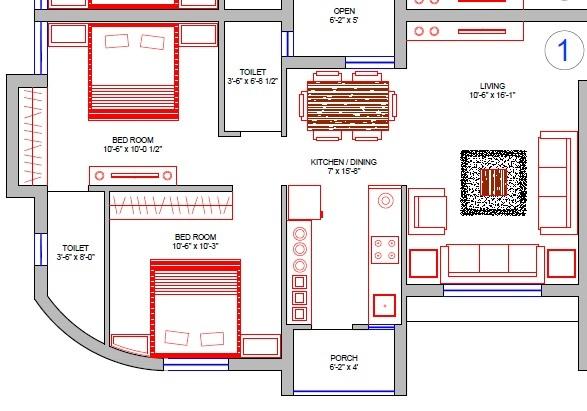 Om Appartment - Floor Plan