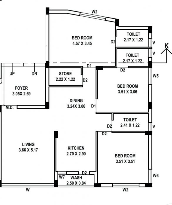 Nandan Residency - Floor Plan
