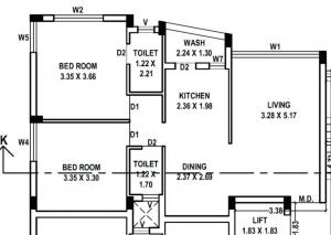 Nandan Residency - Floor plan