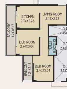 Shree Ambe Flats - Floor plan