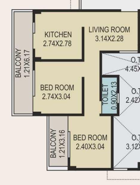 Shree Ambe Flats - Floor Plan