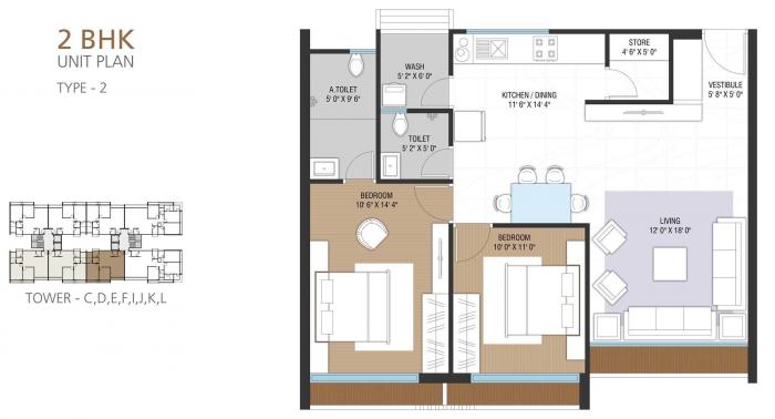 Rajhans Synfonia - Floor Plan