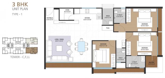 Rajhans Synfonia - Floor Plan