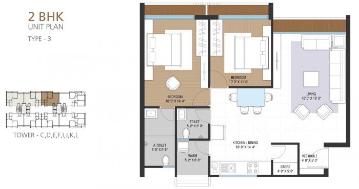 Rajhans Synfonia - Floor Plan