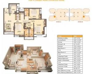 Dosti West County - Floor plan