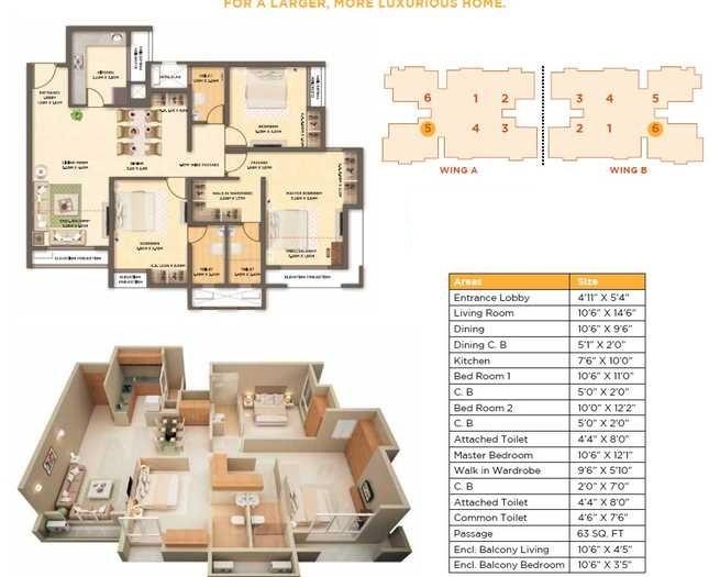 Dosti West County - Floor Plan