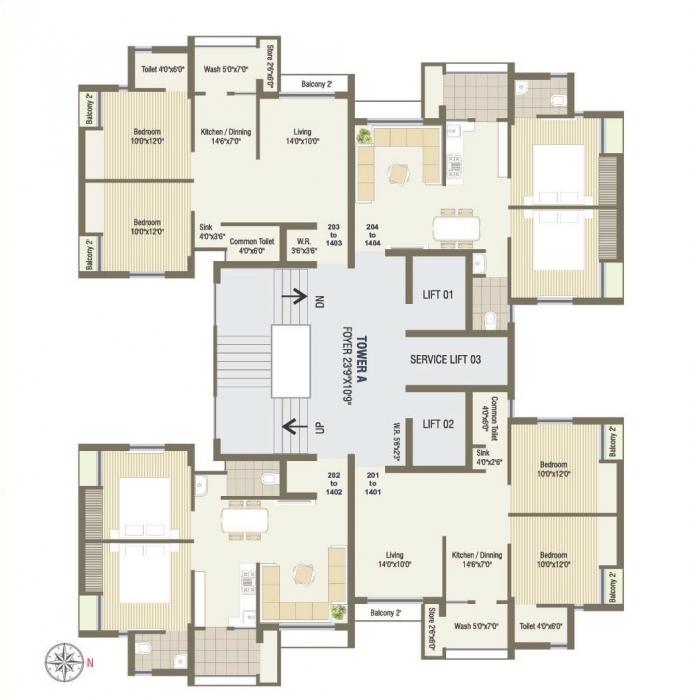 Aadarsh Exotica - Site Plan
