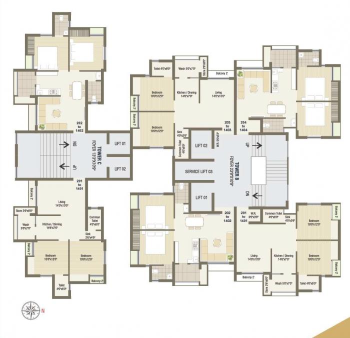 Aadarsh Exotica - Site Plan