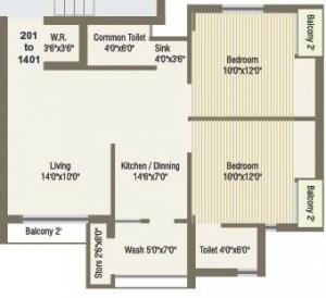 Aadarsh Exotica - Floor plan