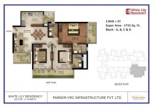 White Lily Residency - Floor plan