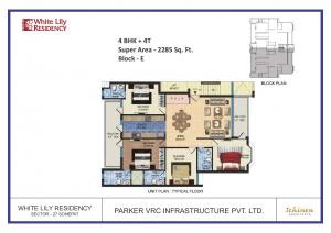 White Lily Residency - Floor plan