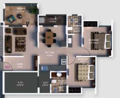 Siddhant Palace Orchids Phase II - Floor Plan