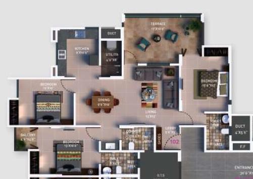 Siddhant Palace Orchids Phase II - Floor Plan