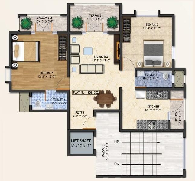 Dattachayya Residency - Floor Plan