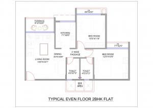 Bhairaav Goldcrest Residency Phase 2 - Floor plan