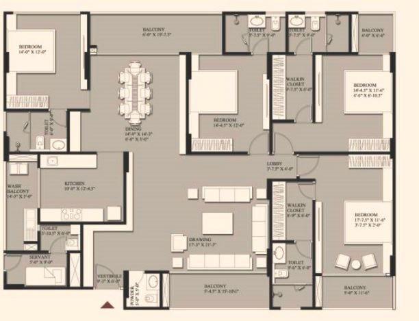 Harsh Macro The Crest - Floor Plan