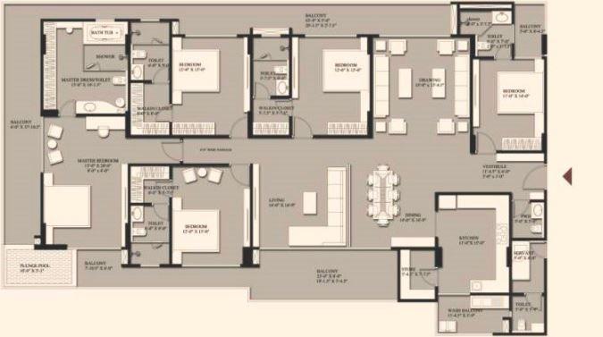 Harsh Macro The Crest - Floor Plan