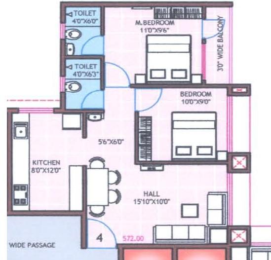 Tulip Dev Tapovan Residency - Floor Plan