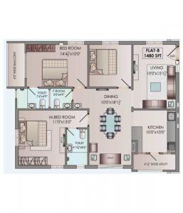 Riddhi Grandeur - Floor plan