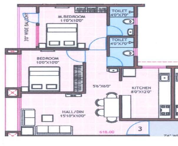 Tulip Dev Tapovan Residency - Floor Plan