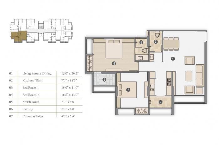 Pramukh Sahaj - Floor Plan