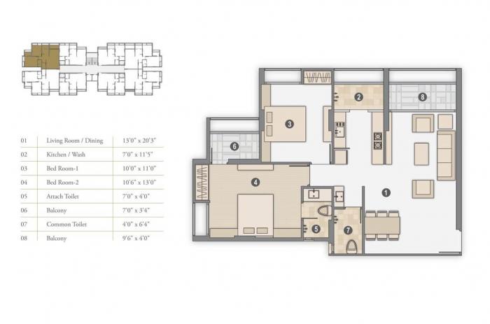 Pramukh Sahaj - Floor Plan