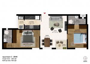 Paramount Aden Tower - Floor plan