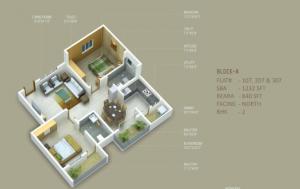 Navajyothi Nava Vaibhava B and C Block - Floor plan